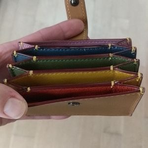 NWT Coach accordion card case